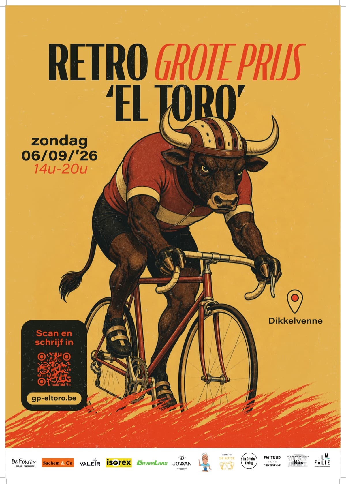 Affiche Retro Grote Prijs El Toro